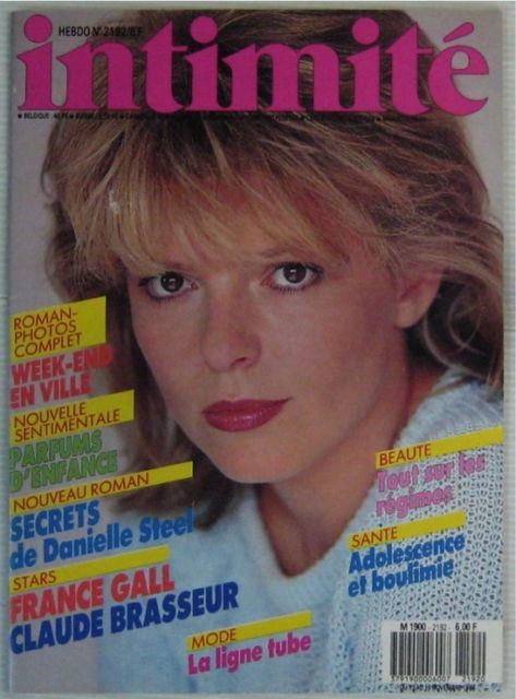 INTIMITE magazine cover Issue 2192 November 1987