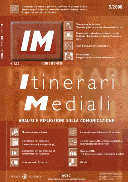 ITINERARI MEDIALI magazine side cover Issue 5  2008