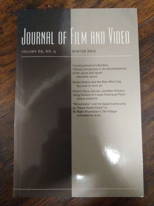 JOURNAL OF FILM AND VIDEO magazine side cover Winter 2017