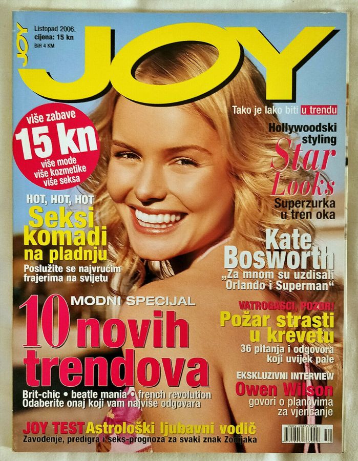 JOY CROATIA magazine side cover  October 2006