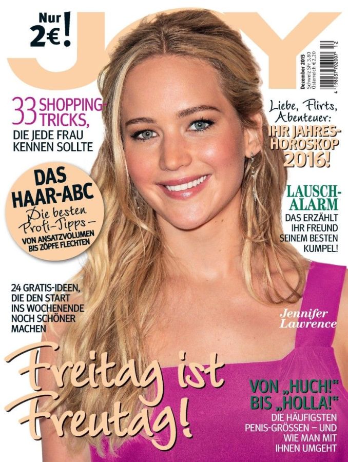 JOY GERMANY magazine cover  December 2015