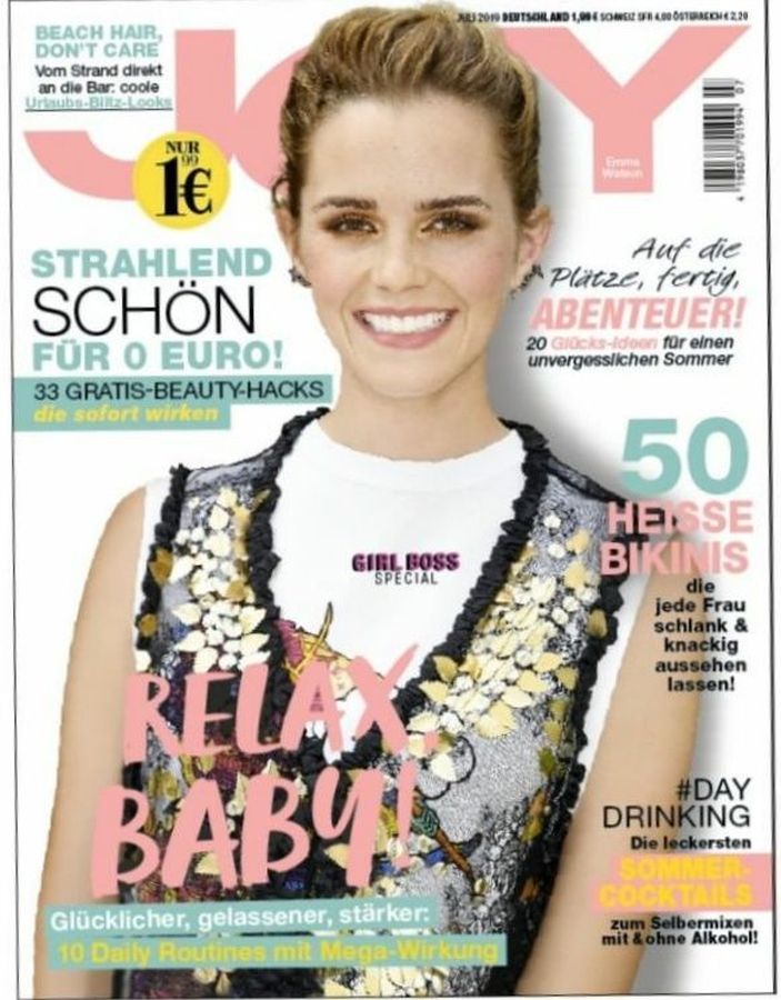 JOY GERMANY magazine cover  July 2019