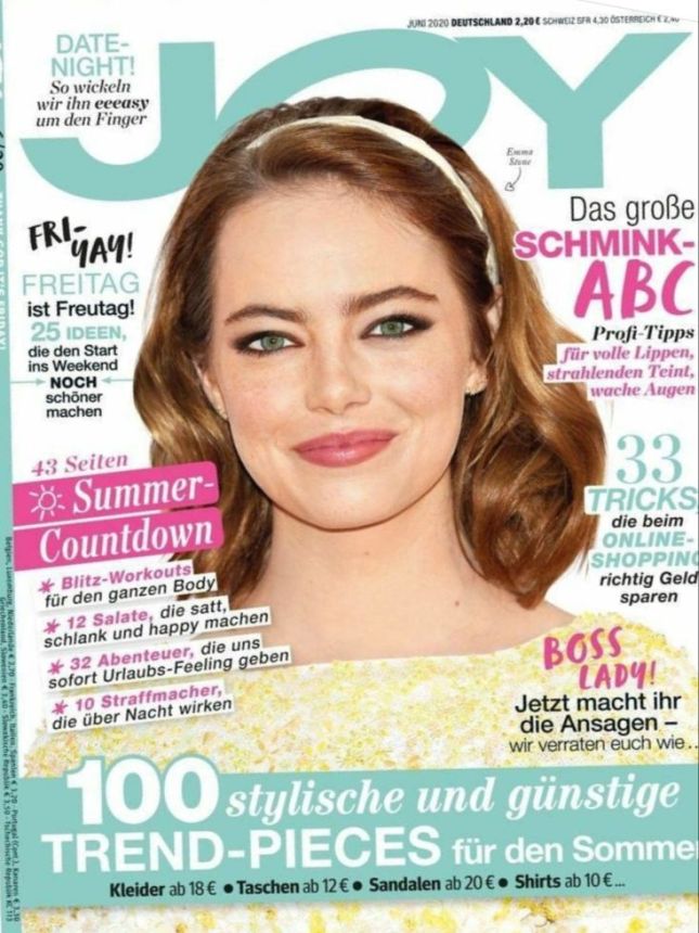 JOY GERMANY magazine cover  June 2020