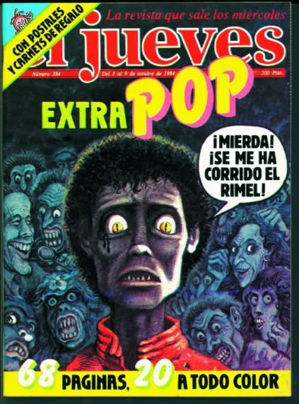 EL JUEVES magazine side cover Issue 384  October 1984