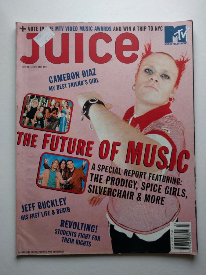 JUICE magazine side cover Issue 54  August 1997