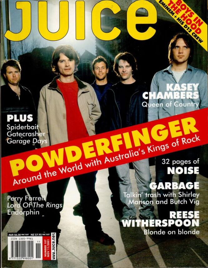 JUICE magazine side cover Issue 107  November 2001