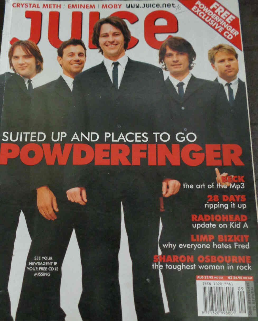 JUICE magazine side cover Issue 94 September 2000