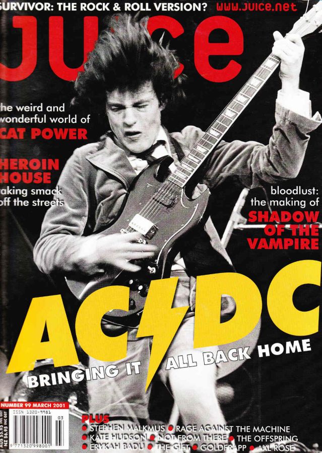 JUICE magazine cover Issue 99 March 2001