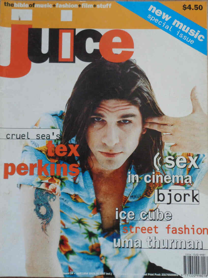 JUICE magazine side cover Issue 14 April 1994