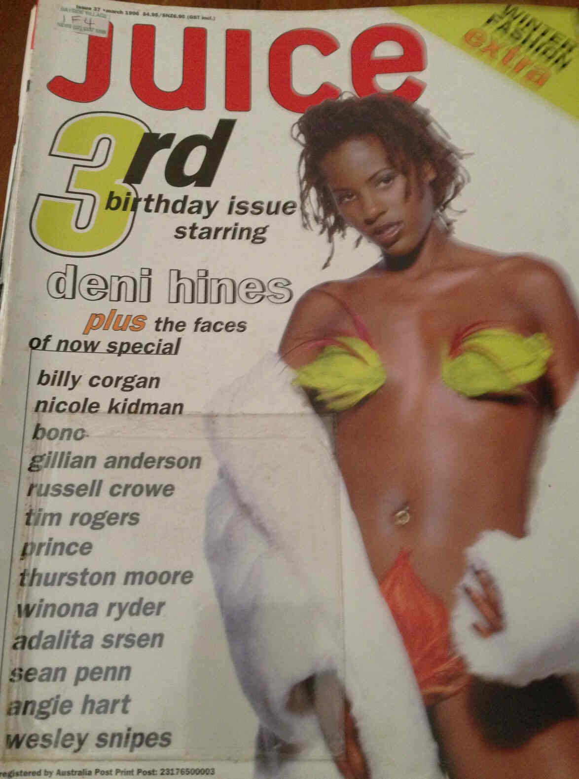 JUICE magazine cover Issue 37 March 1996