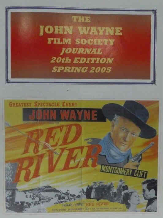 JOHN WAYNE FILM SOCIETY JOURNAL magazine cover Issue 20 Spring 2005