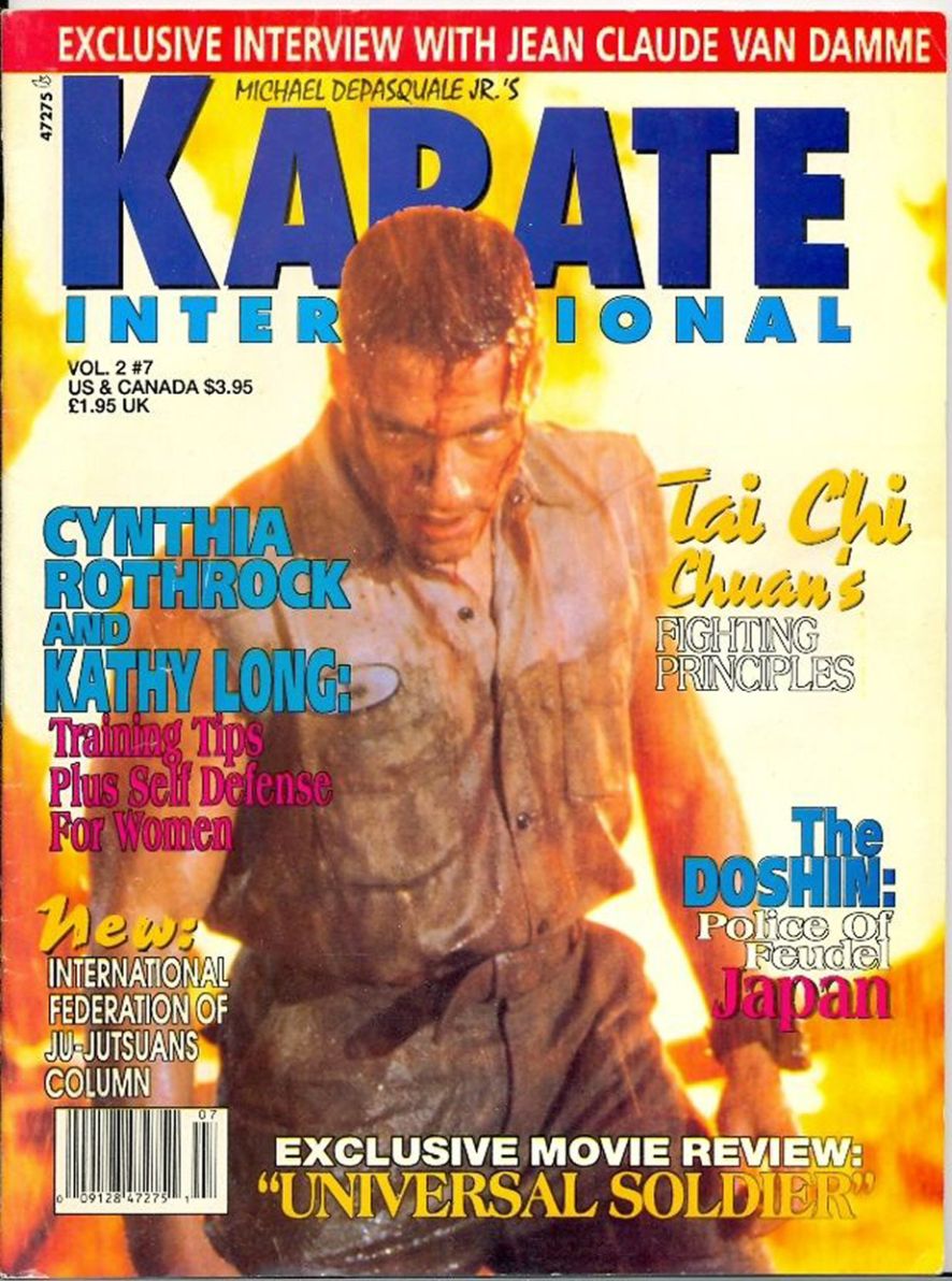 KARATE INTERNATIONAL magazine side cover  Vol 2 No  7  July 1992