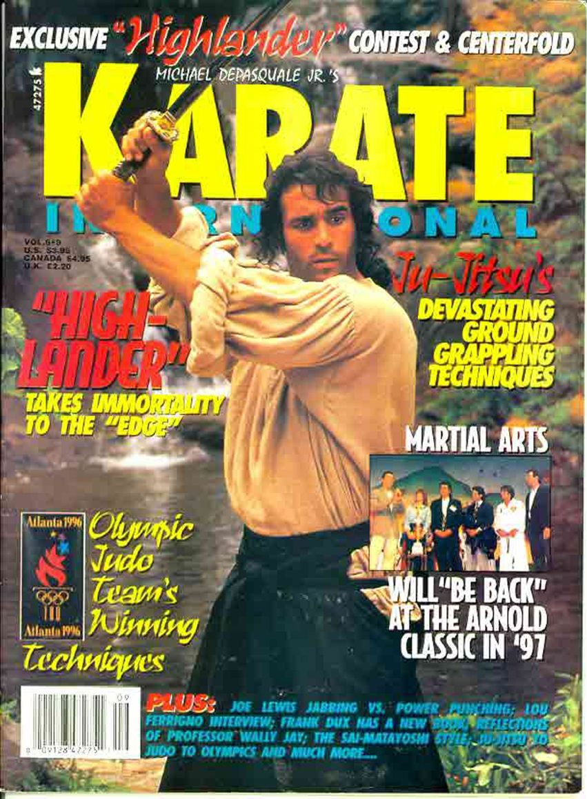 KARATE INTERNATIONAL magazine side cover  Vol 6 No  9  August 1996