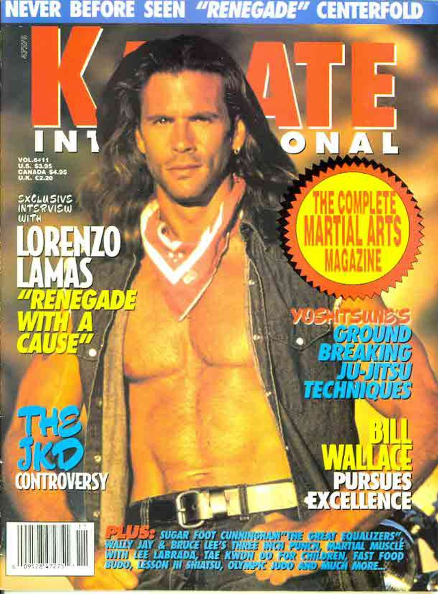 KARATE INTERNATIONAL magazine side cover  Vol 6 No  11  November 1996