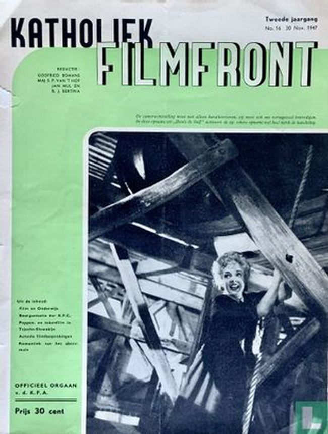 KATHOLIEK FILMFRONT magazine side cover Issue 16   1947