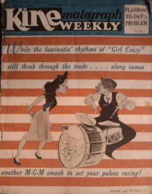 KINE WEEKLY magazine cover 7 October 1943