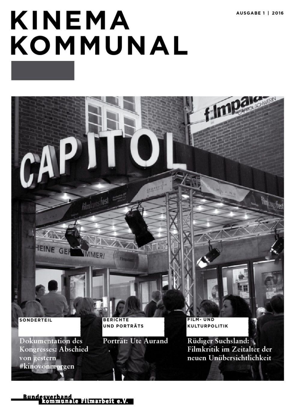 KINEMA KOMMUNAL magazine side cover Issue 1   2016
