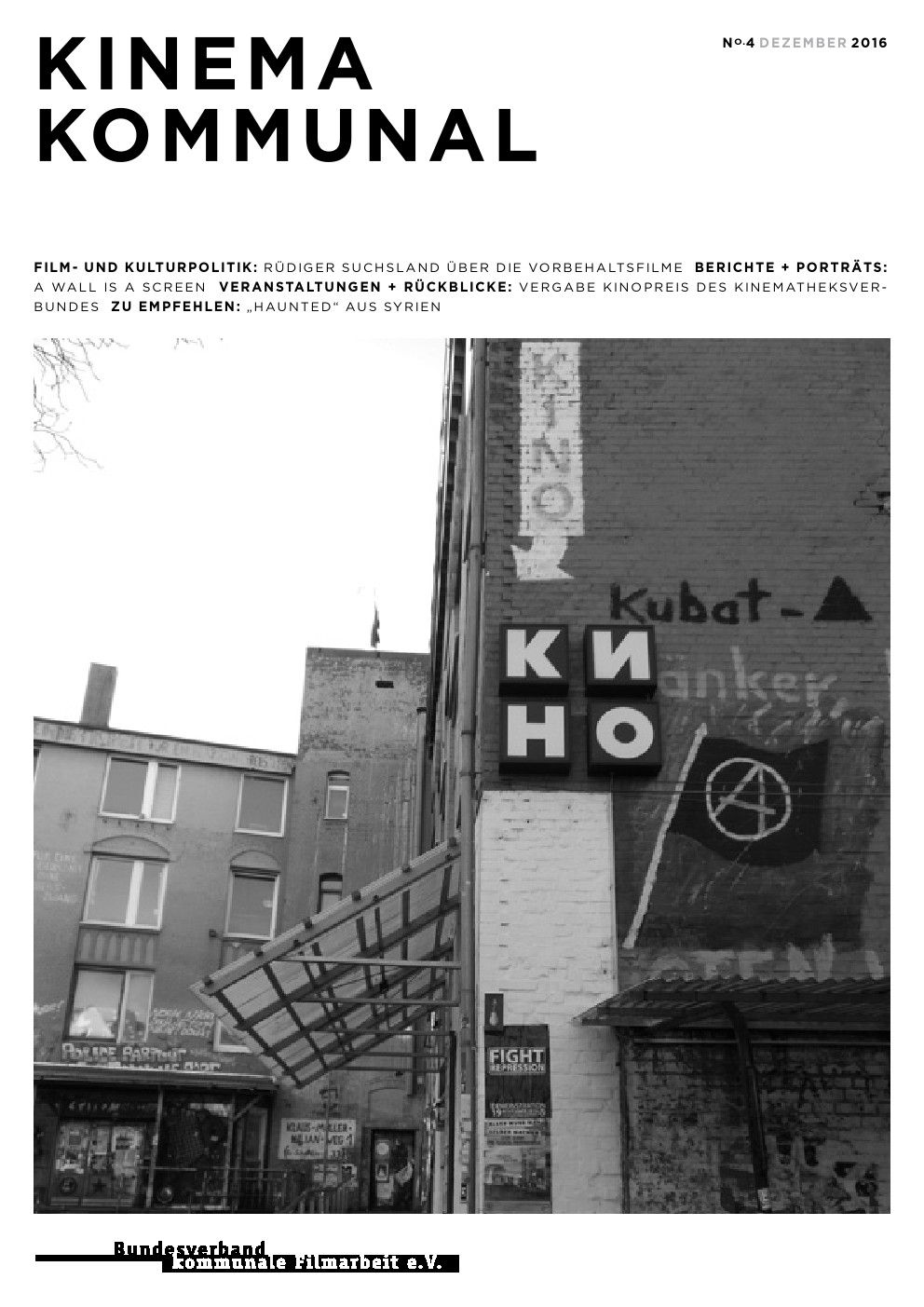 KINEMA KOMMUNAL magazine cover Issue 4   2016
