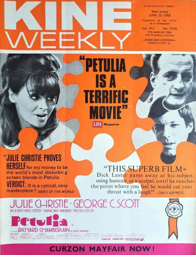 KINE WEEKLY magazine cover 29 June 1968