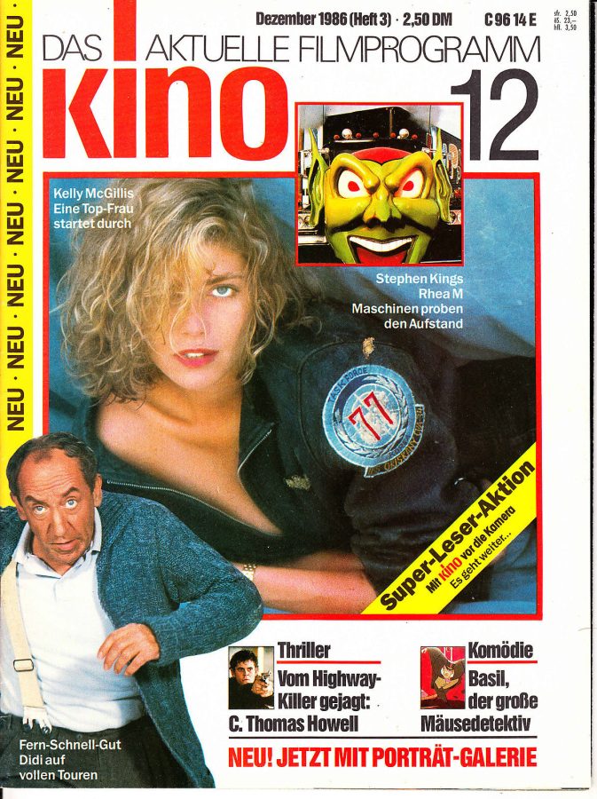 KINO (86-95) magazine cover Issue 3 December 1986