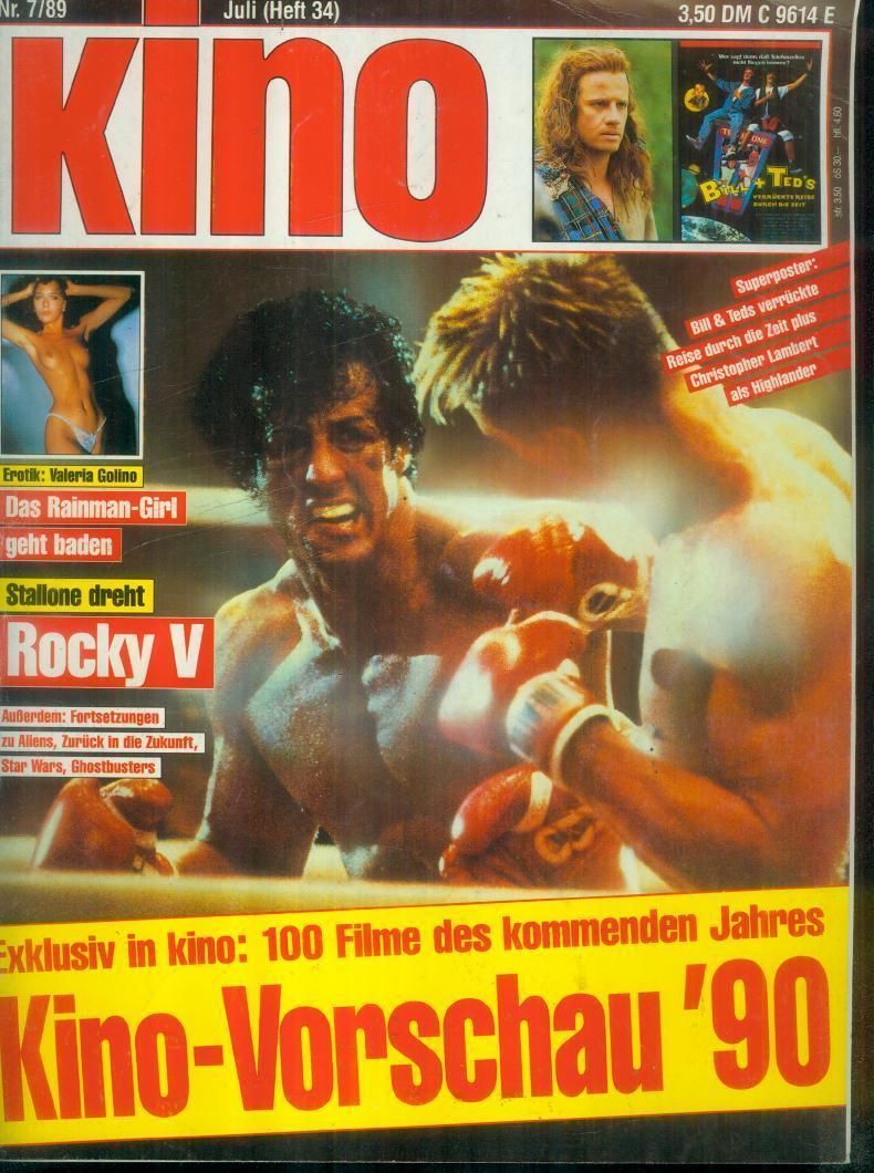 KINO (86-95) magazine cover Issue 34 July 1989