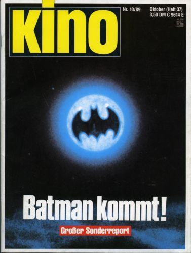 KINO (86-95) magazine cover Issue 37 October 1989