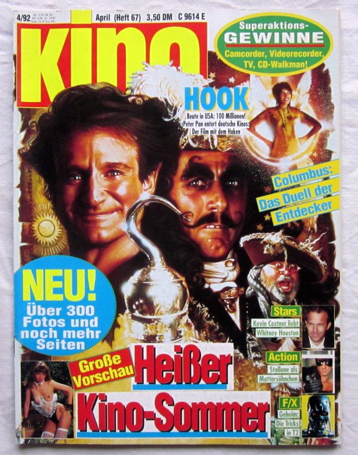 KINO (86-95) magazine cover Issue 67 April 1992