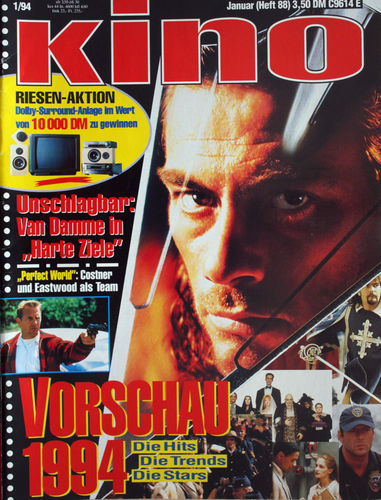 KINO (86-95) magazine cover Issue 88 January 1994