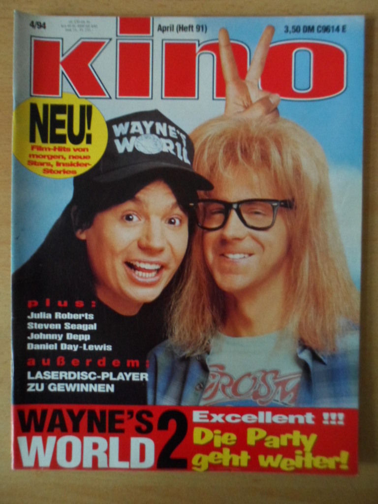 KINO (86-95) magazine cover Issue 91 April 1994