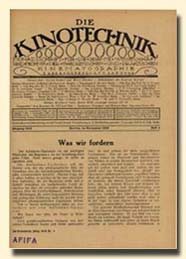 KINOTECHNIK | DIE magazine side cover  