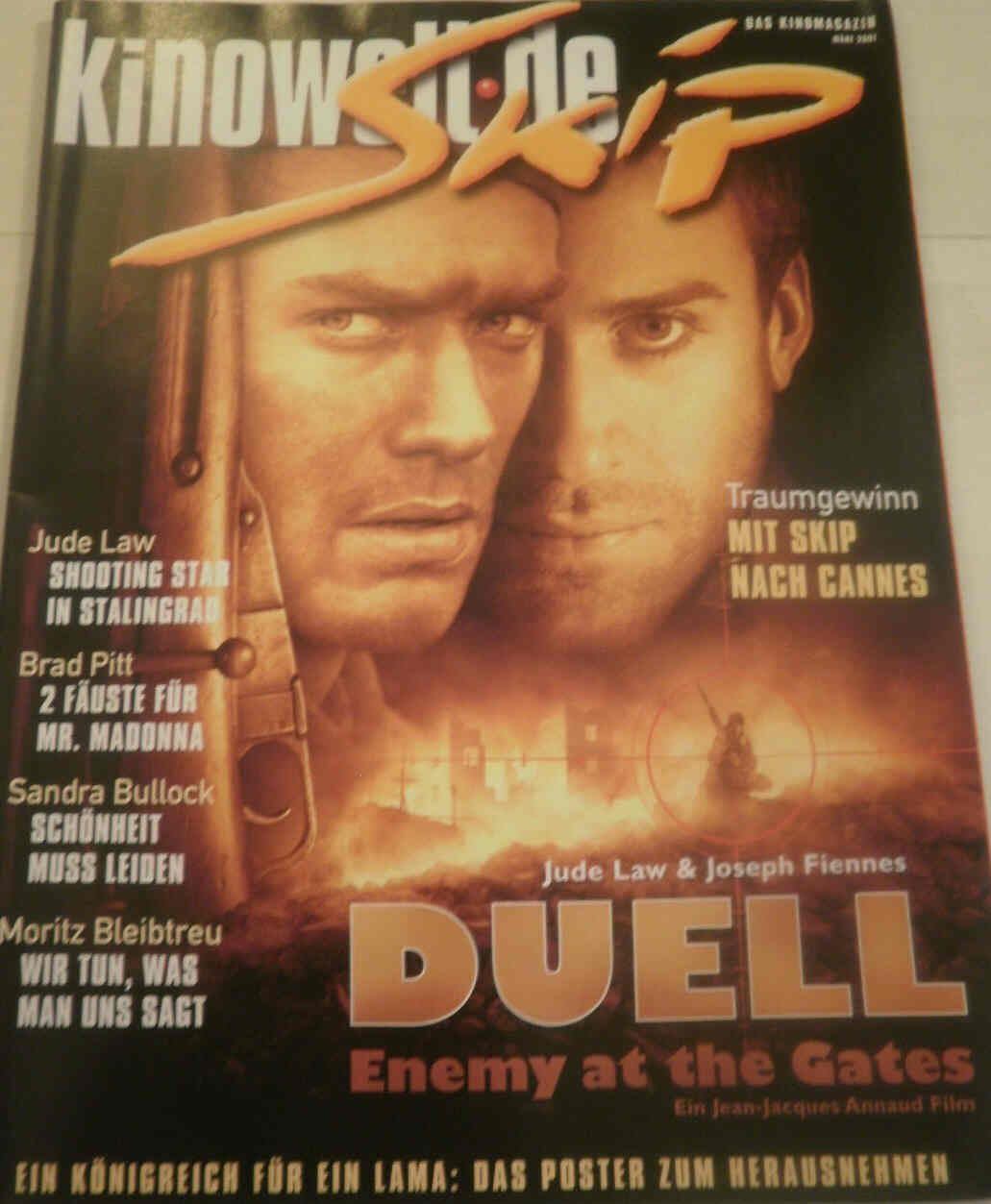KINOWELT.DE magazine cover March 2001