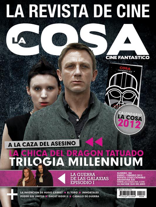 LA COSA CINE magazine side cover Issue 184 January/February 2012