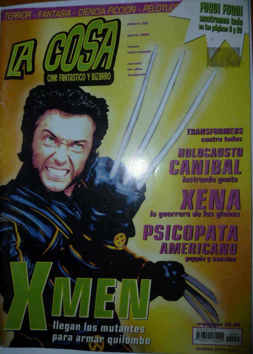 LA COSA CINE magazine cover Issue 55 August 2000