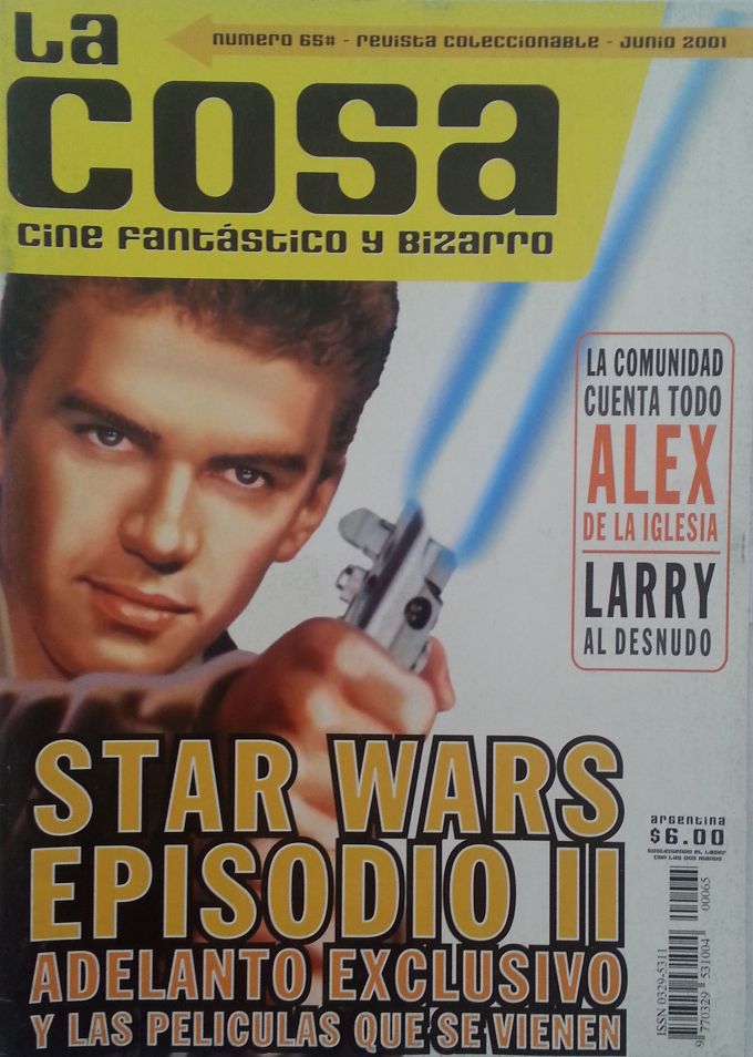 LA COSA CINE magazine cover Issue 65 June 2001