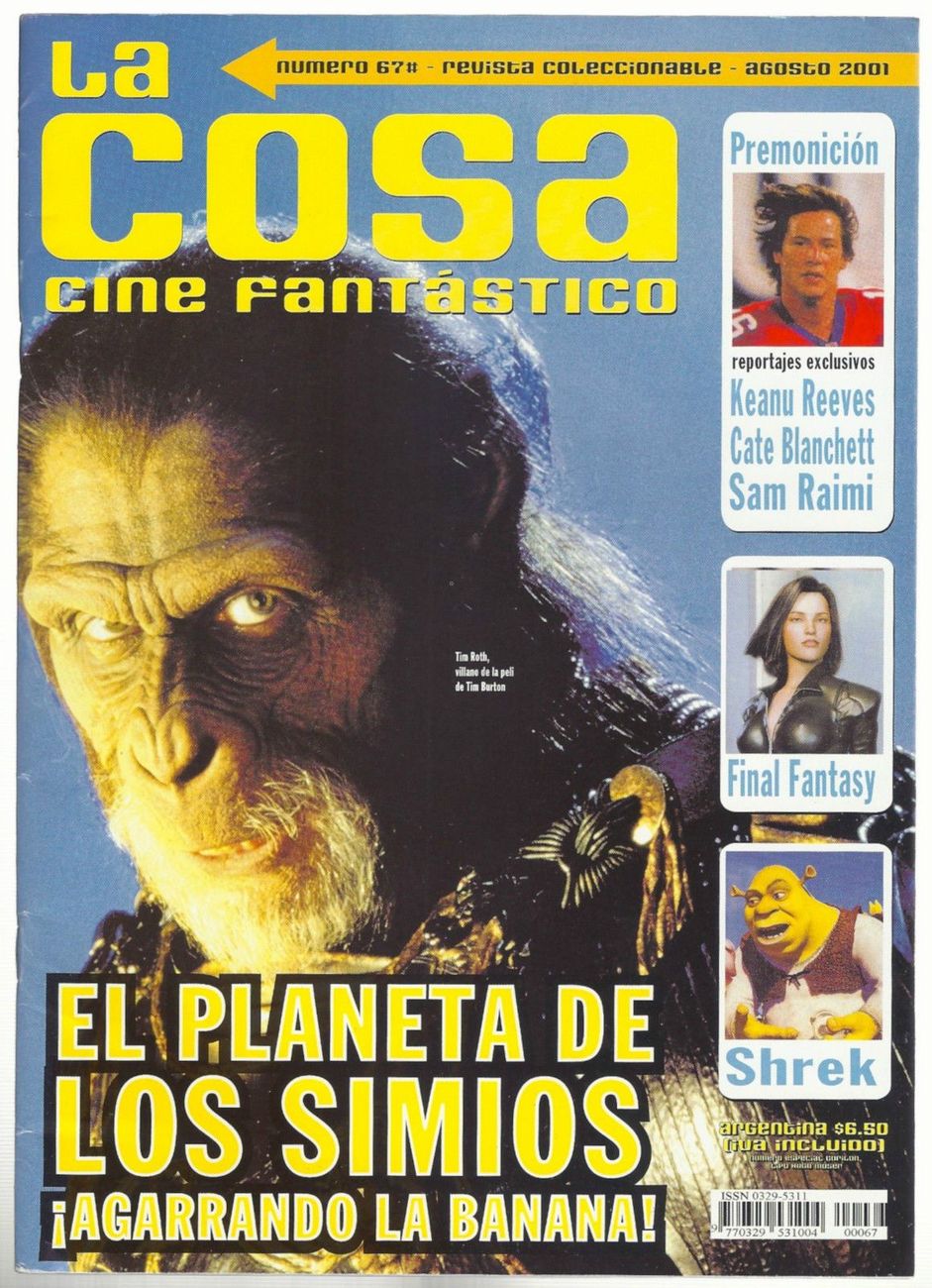 LA COSA CINE magazine cover Issue 67 August 2001
