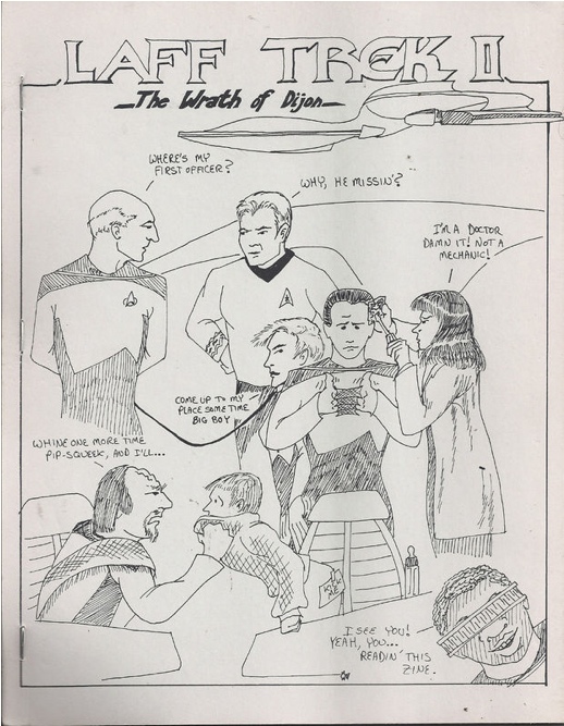LAFF TREK magazine cover Issue 2   1987
