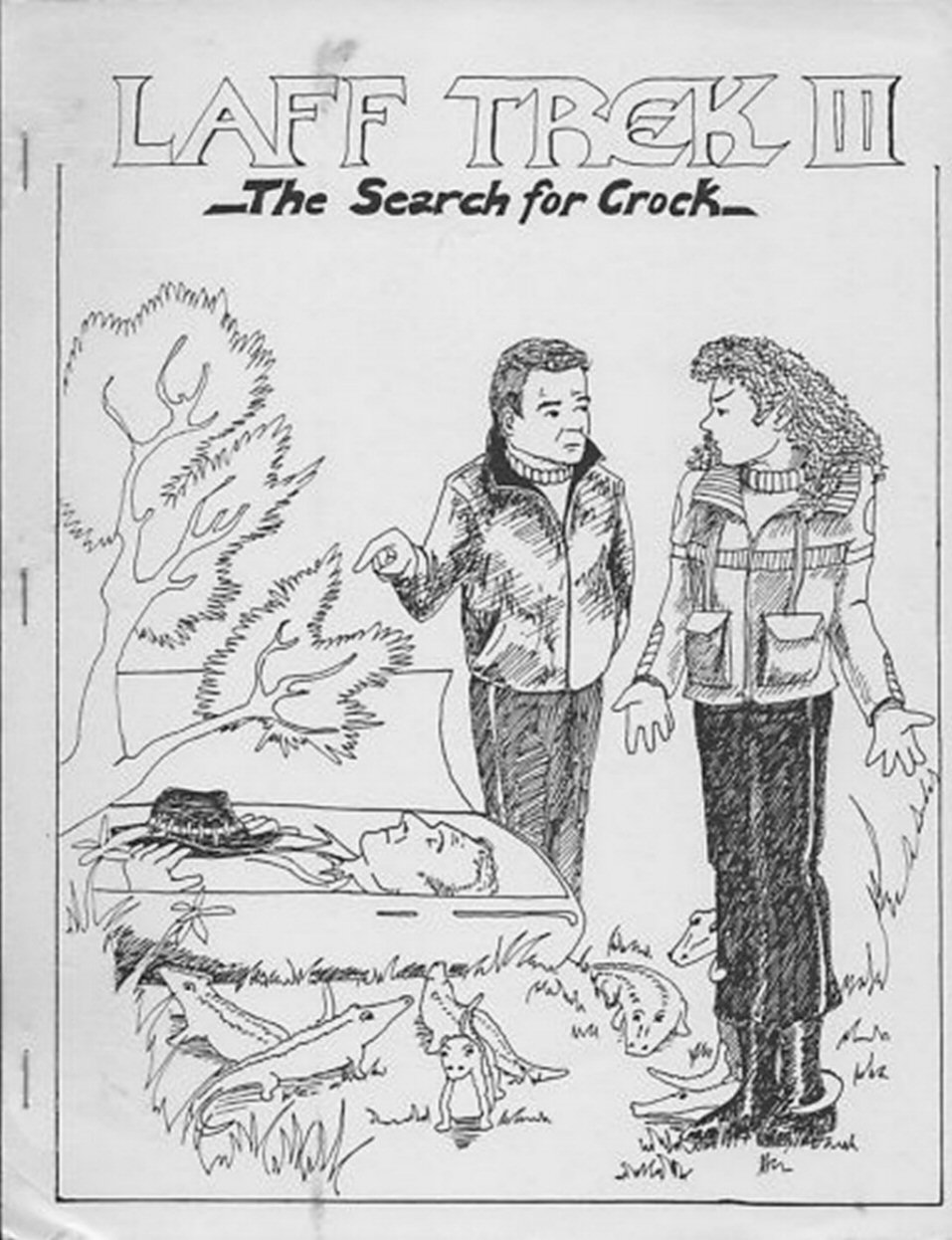 LAFF TREK magazine side cover Issue 3   1988