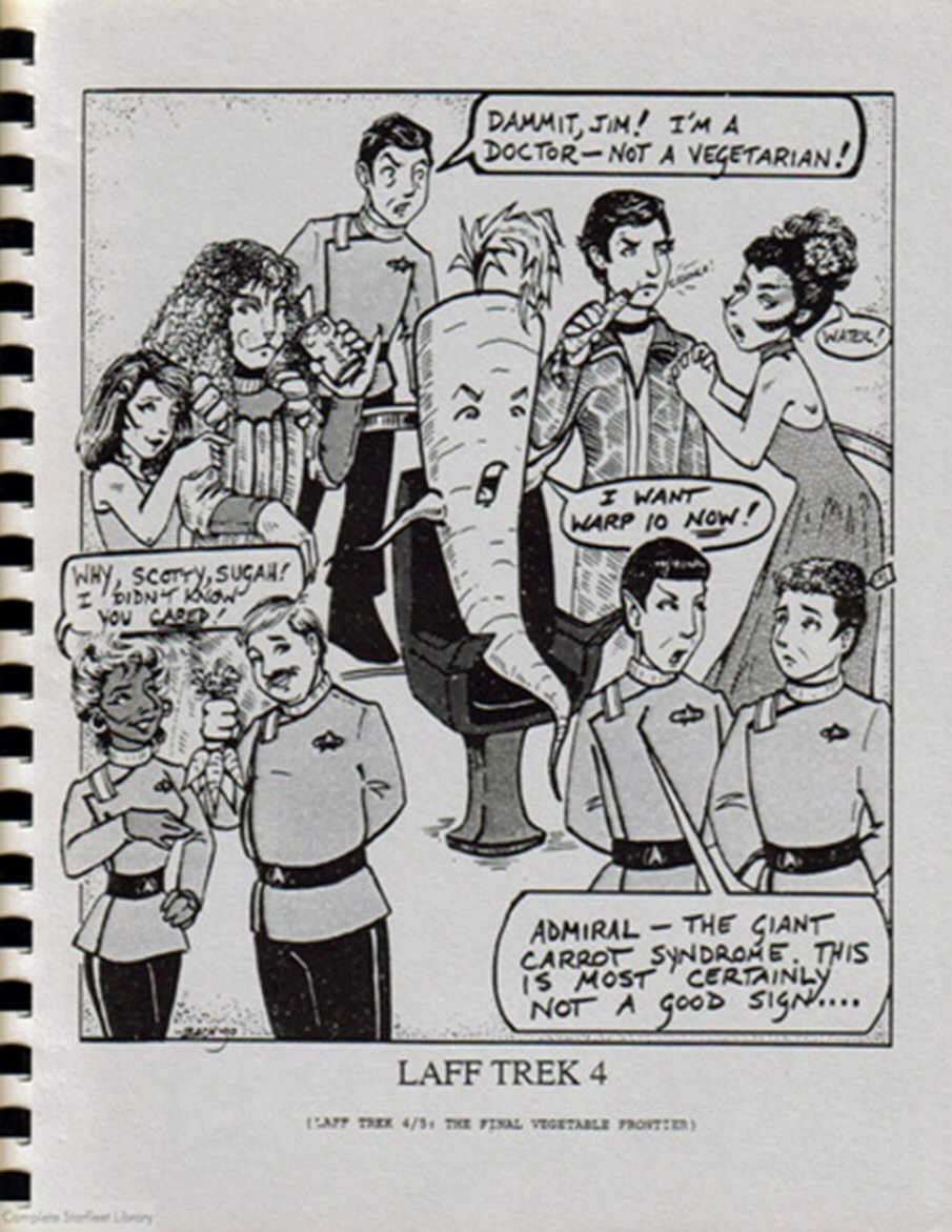 LAFF TREK magazine side cover Issue 4  May 1990
