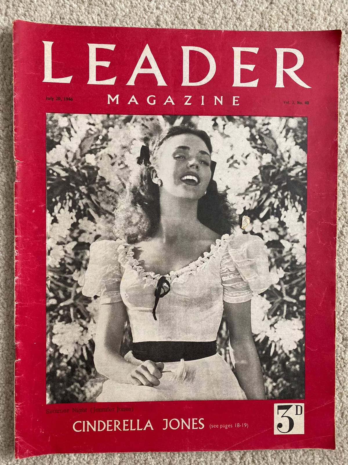 LEADER MAGAZINE magazine side cover 20 July 1946