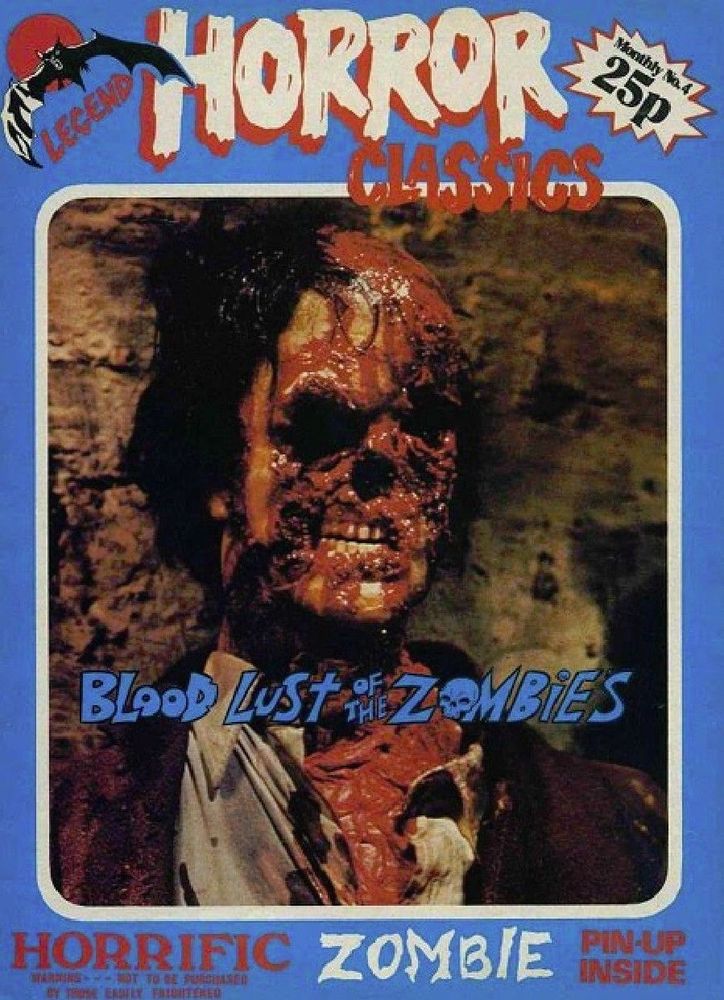 LEGEND HORROR CLASSICS magazine cover Issue 4  1975