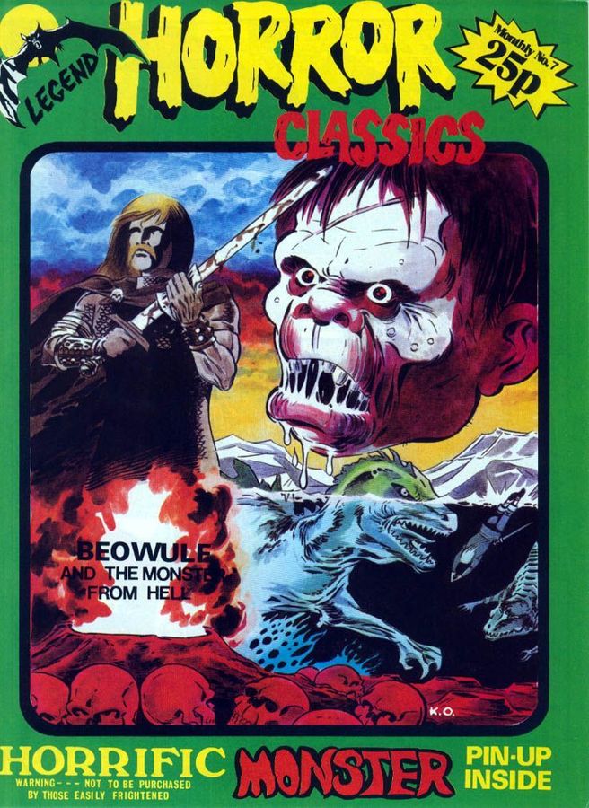 LEGEND HORROR CLASSICS magazine cover Issue 7  1975