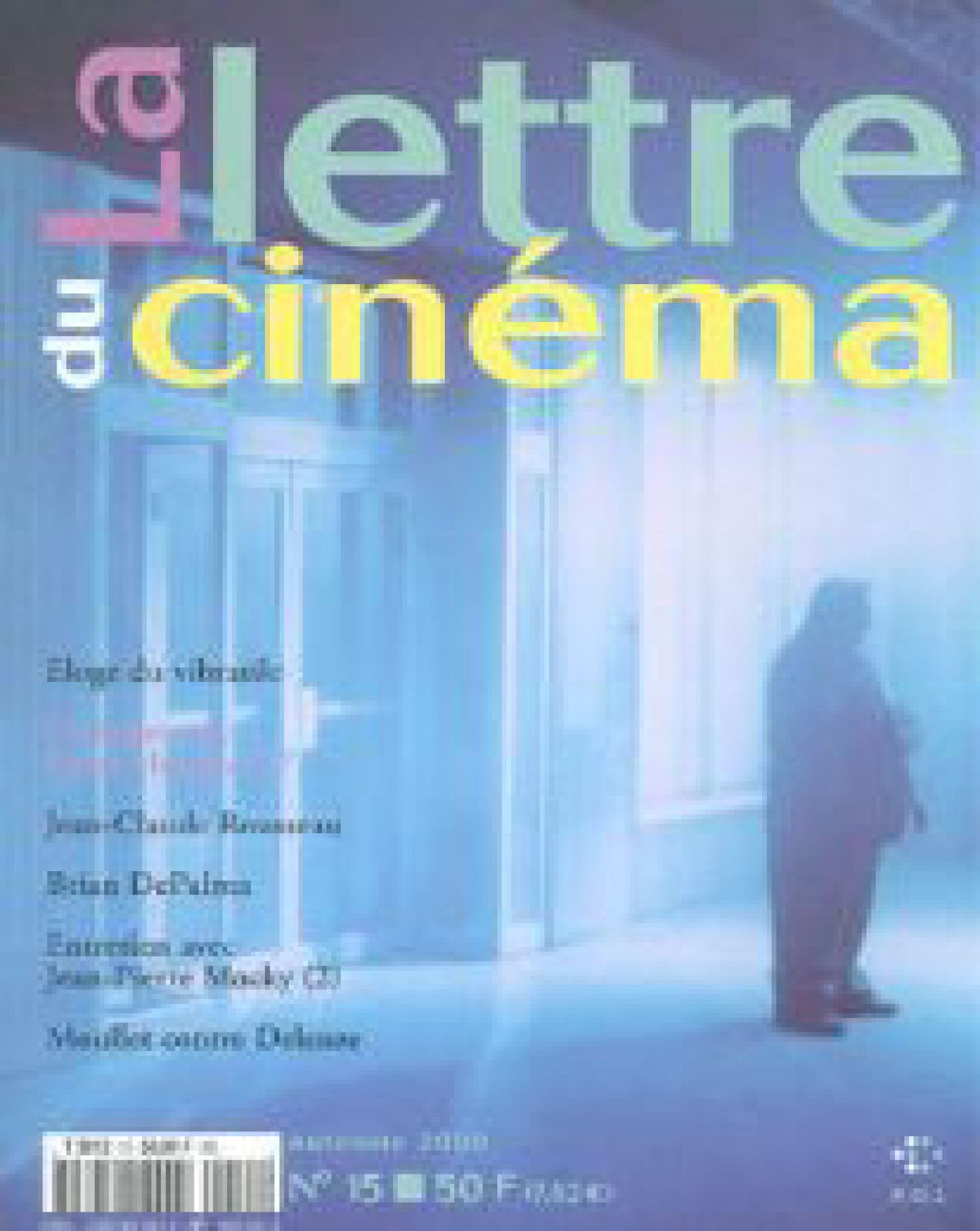 LETTRE DU CINEMA | LA magazine side cover Issue 15  October 2000