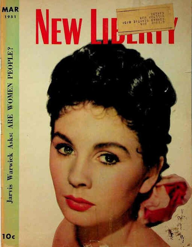 LIBERTY magazine side cover  March 1951