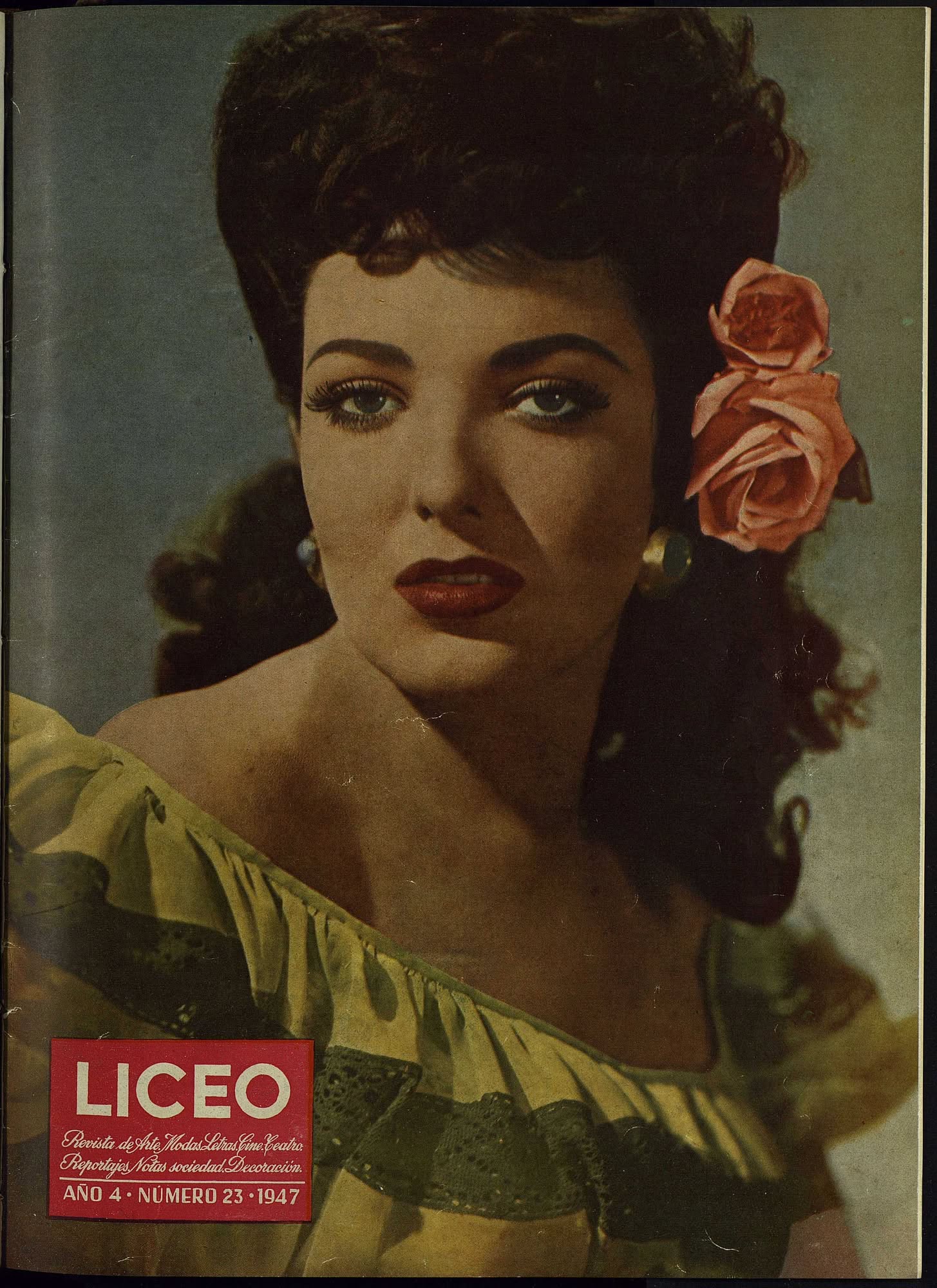 LICEO magazine side cover Issue 23  July 1947