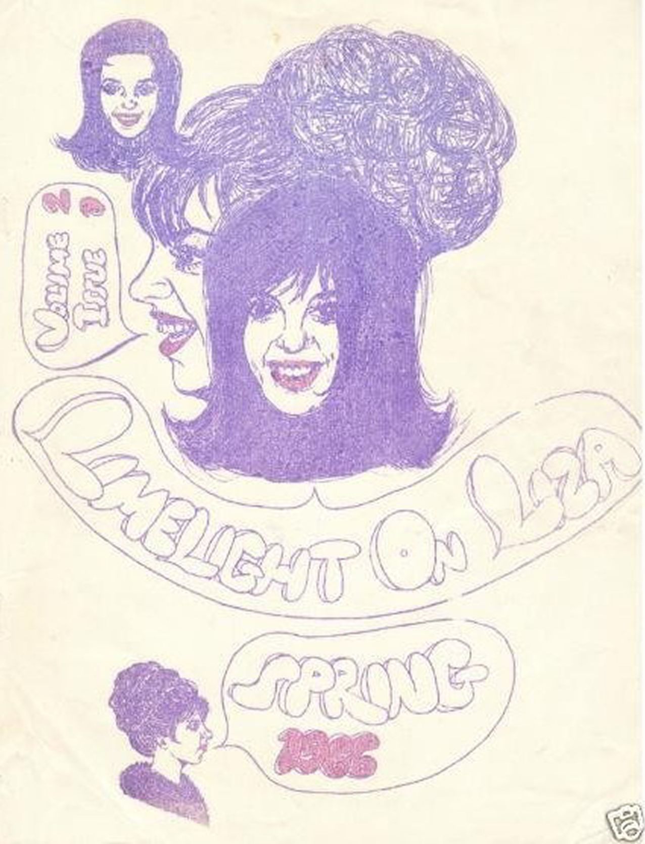 LIMELIGHT ON LIZA magazine cover  Vol 2 No  1 Spring 1966