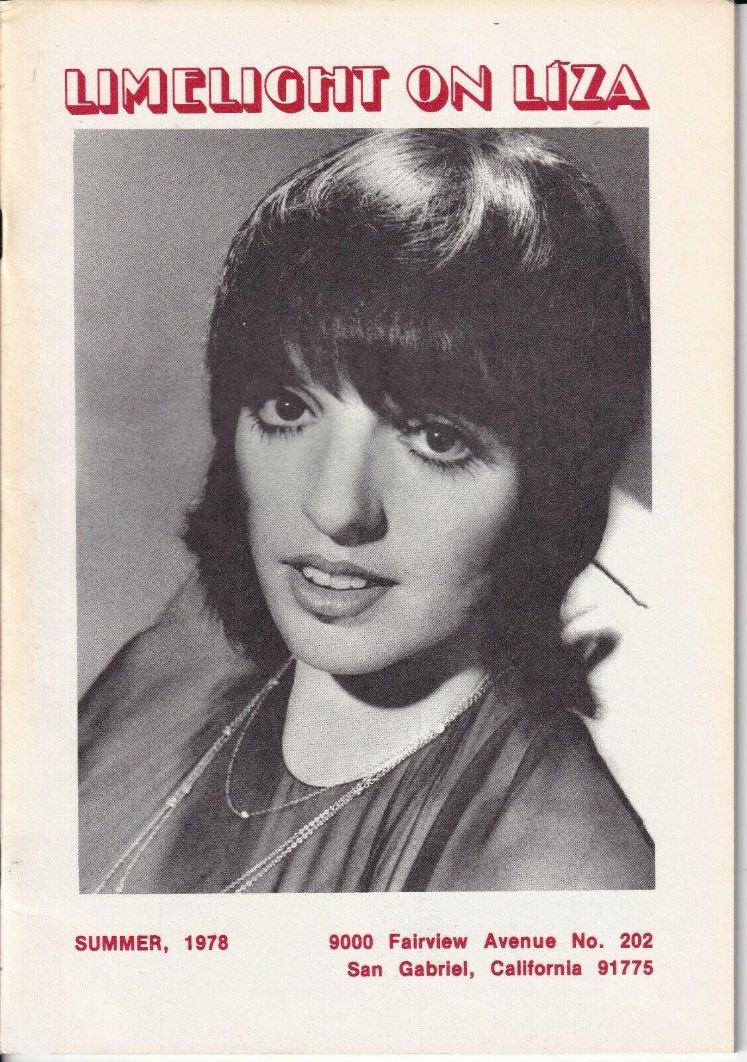 LIMELIGHT ON LIZA magazine cover Summer 1978