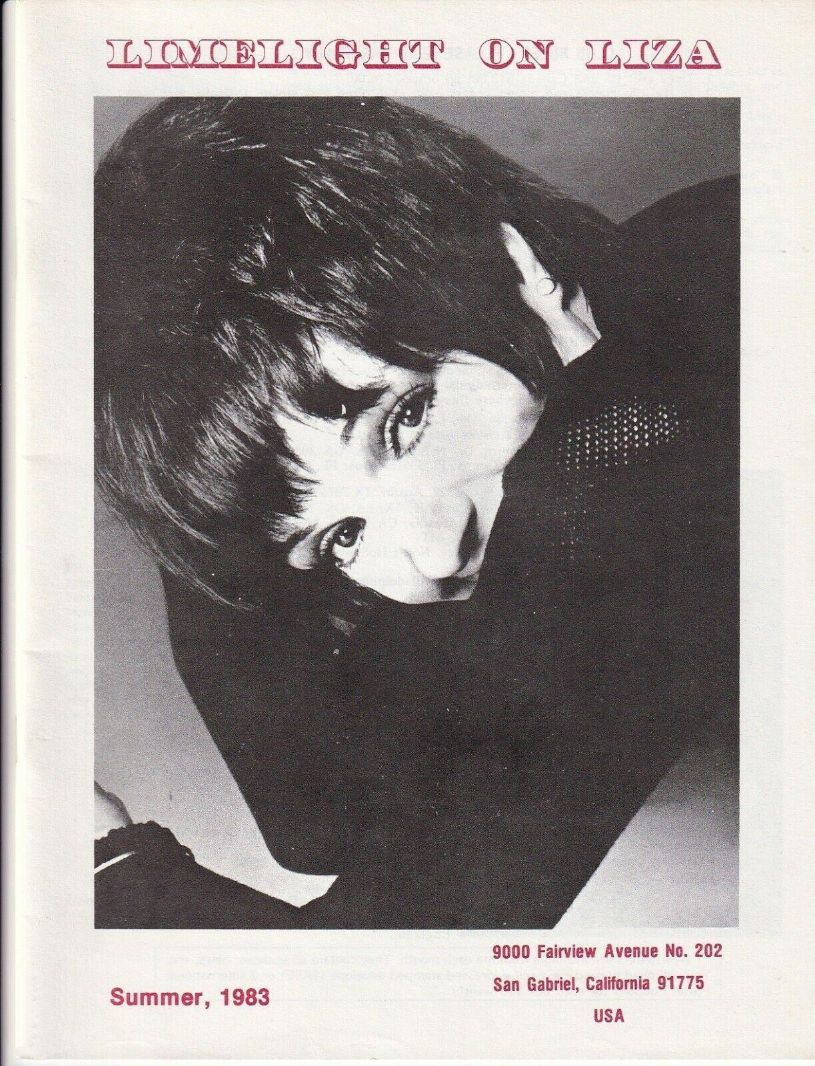 LIMELIGHT ON LIZA magazine cover Summer 1983