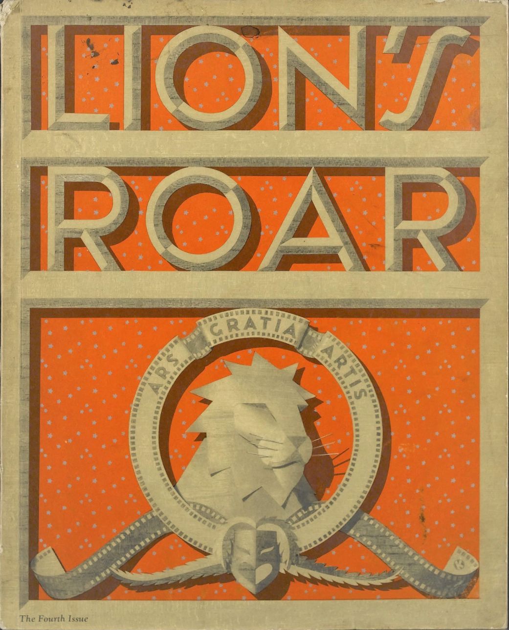LIONS ROAR magazine side cover Issue 4  1941