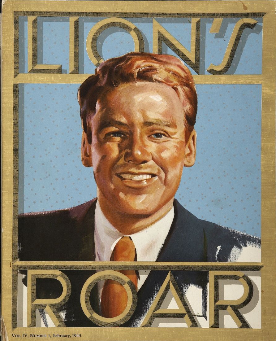 LIONS ROAR magazine cover February 1945