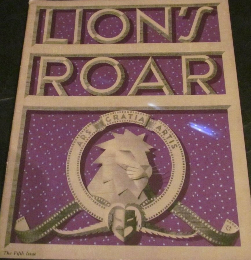LIONS ROAR magazine side cover Issue 5   1941